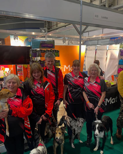 All shapes and sizes at the LickiMat stand at Crufts, 2025